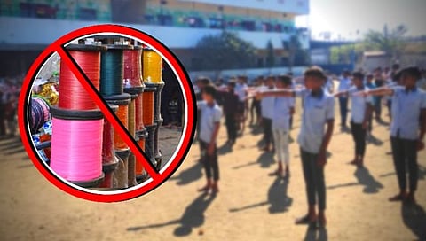 नागपूर : विद्यार्थ्यांनी घेतली नायलॅान मांजा न वापरण्याची शपथ; ४१०० शाळांचा सहभाग