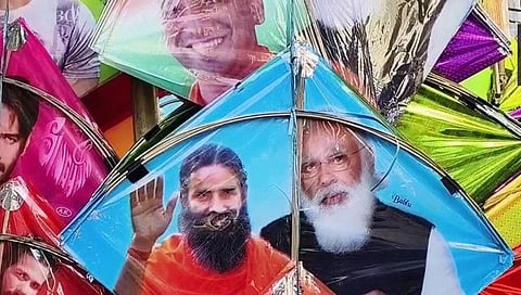 Kite Festival : मोदी, योगी, रामदेव बाबांची अशीही क्रेझ, पतंगावरही झळकले!