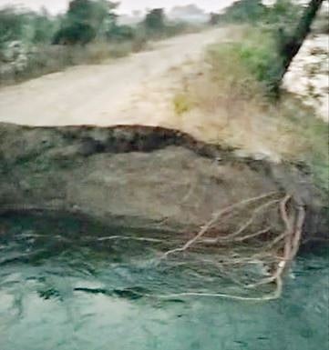 साकोरीत कुकडी कालवा फुटला; हजारो लिटर पाणी गेले वाया