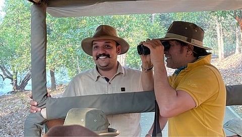 ताडोबात तारा, माया व बिजलीचे मास्टर ब्लास्टरला दर्शन!