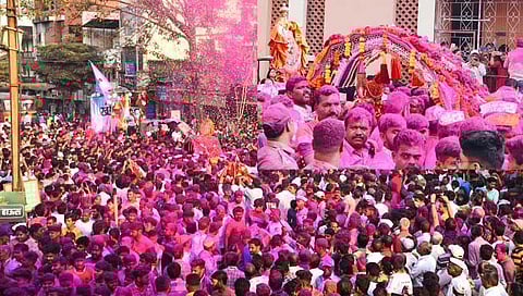 कोल्‍हापूर :  गडहिंग्लजचे ग्रामदैवत श्री काळभैरवाची पालखी डोंगराकडे रवाना