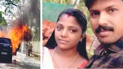 Car Burnt In Kerala : कारला लागलेल्या आगीत गर्भवती महिलेसह पतीचा मृत्यू