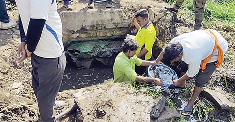 आळंदी : कोटीतीर्थ खोदकामात आढळले मासे, कासव
