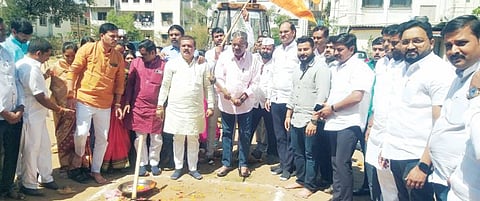 पुणे : खेड पं. स.च्या बहुचर्चित इमारतीचे भूमिपूजन