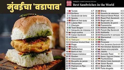 Mumbai Vada Pav : मुंबईचा ‘वडापाव’ जगात भारी, जगातील सर्वोत्तम सँडविचच्या यादीत १३ वे स्थान