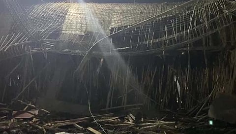  शटर कोसळून एका मजुराचा मृत्‍यू  