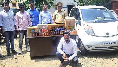 Nashik : सिडकोत कारसह एक लाखांची दारू जप्त