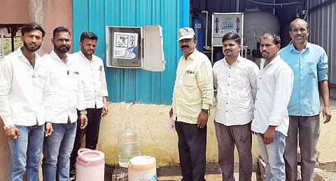 पाच रुपयांत वीस लिटर शुद्ध पाणी; करंजी ग्रामपंंचायतीचा उपक्रम