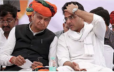 राजस्‍थानचे मुख्‍यमंत्री अशोक गहलोत, आणि सचिन पालयट (संग्रहित छायाचित्र)