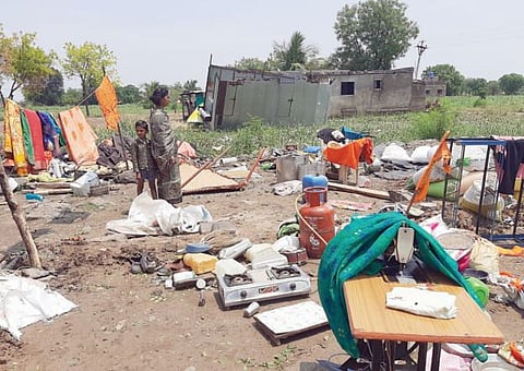 बळीराजावर निर्सग पुन्हा कोपला ! शेवगाव, नेवासा, पारनेर तालुक्यात अवकाळीचा तडाखा