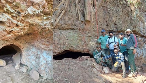कोल्हापूर : शिवनिर्मित पावनगड मोहिमेदरम्यान ऐतिहासिक गुहेचा शोध
