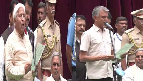 Karnataka cabinet expansion | कर्नाटकातील काँग्रेस सरकारचा अखेर विस्तार, २४ आमदारांनी घेतली मंत्रीपदाची शपथ