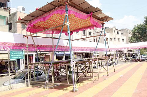 आकुर्डीत पालखी सोहळ्याची तयारी