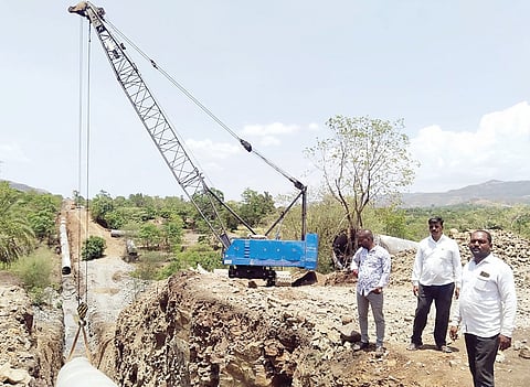 नसरापूर : गुंजवणीच्या कामाला कोळवडी ग्रामस्थांचा विरोध