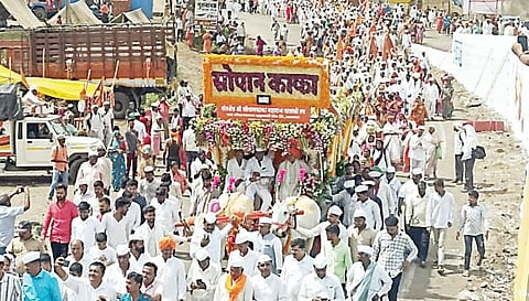 Ashadhi wari 2023 : संत सोपानदेवांच्या पालखीचे पंढरपूरकडे प्रस्थान