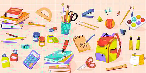 पिंपरी : शालेय साहित्य खरेदीसाठी गर्दी