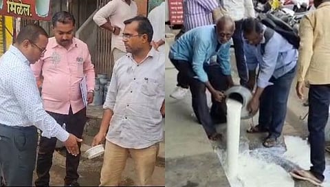 धुळे : दुधात भेसळ आढळलेल्या ६ दूध विक्रेत्यांवर कारवाई