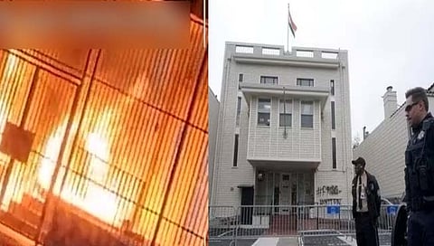 भारतीय दुतावासावर खलिस्‍तानींचा हल्‍ला  