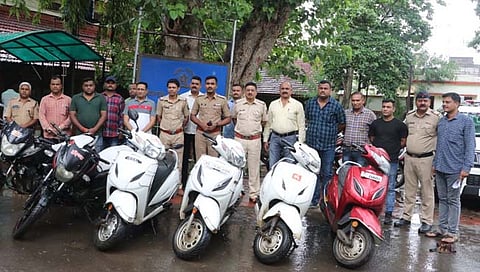 जळगाव: मोटरसायकल चोरटे पोलिसांच्या जाळ्यात; सहा दुचाकींसह दोघांना अटक