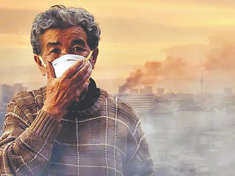 हवेच्या प्रदूषणामुळे दहा वर्षे आधीच येत आहे वृद्धत्व