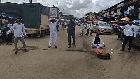रोहा येथे चंद्रकांत कांबळे यांच्या हत्येच्या निषेधार्थ बहुजन क्रांती पँथरचे आंदोलन