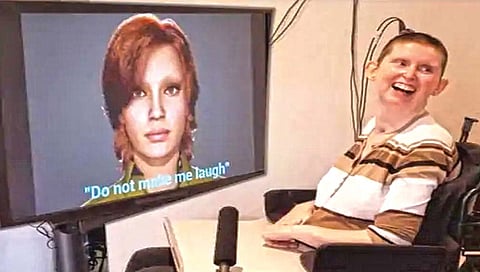 लकवाग्रस्त महिला ‘एआय’ अवतारात बोलली!