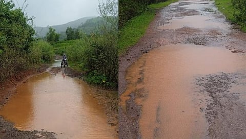 कोल्हापूर: वाकोली, निनाई परळे, कराळेवाडी, लव्हाळा रस्त्यांची चाळण