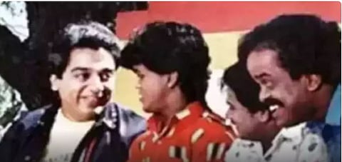 actor mohan with kamal haasan 