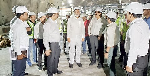 मिसिंग लिंक प्रकल्पाची पाहणी ; महामार्गाचे 75 टक्के काम पूर्ण : दादा भुसे