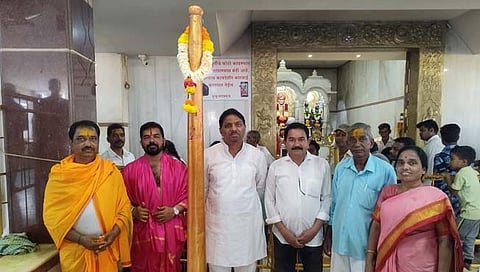 कोल्हापूर: मेतके येथे बाळूमामांनी रोवलेला रणखांब दर्शनासाठी खुला