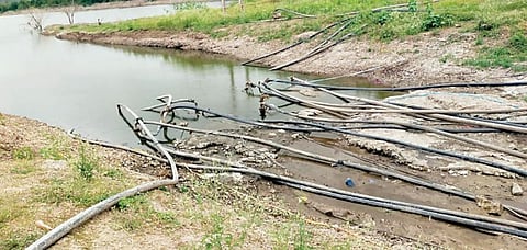 नगर : पिंपळगाव तलावातून अवैध पाणी उपसा !