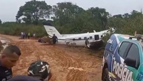 Brazil Aircraftcrash : ब्राझीलच्या उत्तर अमेझॉनमध्ये विमान कोसळले, १४ जणांचा मृत्यू