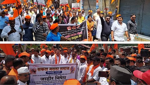 Raigad Maratha Andolan : रायगड जिल्ह्यात मराठा आरक्षण प्रश्नी ठिकठिकाणी बंद, मोर्चे