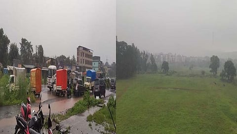 रोह्यात जोरदार पाऊस 