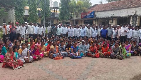 सांगली : सौरभ, तुषार विभुतेविरोधात माडगुळे ग्रामस्थांचा पोलीस ठाण्यावर मोर्चा