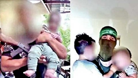 Israel-Hamas war : हमासच्या दहशतवाद्यांकडून ओलीस बालकांचा व्हिडीओ व्हायरल