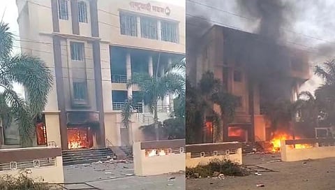 Beed Maratha Andolan: मराठा आरक्षणावरून बीड पेटले; राष्ट्रवादी कार्यालयासह क्षीरसागर काका -पुतण्याचे घर पेटवले