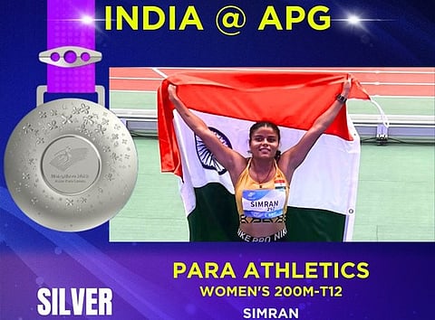 Asian Para Games : सिमरन वत्स हिचा ‘डबल रौप्य धमाका’! 100 नंतर 200 मीटर शर्यतीत जिंकले पदक