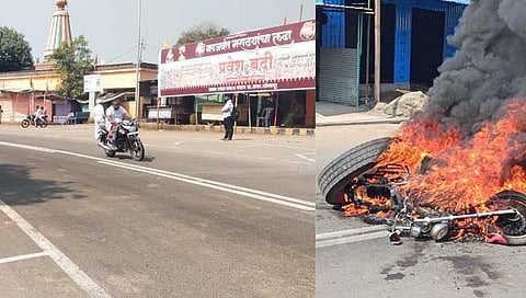 उत्तर सोलापुरातील सात गावात साखळी उपोषण सुरु, नान्नजमध्ये कडकडीत बंद