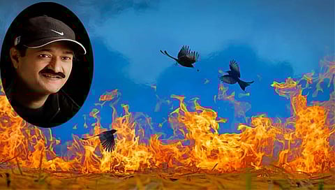 Baiju Patil : बैजू पाटील यांच्या ‘अग्निदिव्यातून झेप’ छायाचित्राला जागतिक स्पर्धेत प्रथम पुरस्कार