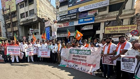 Nashik News : राहुल गांधीच्या पुतळयाला भाजपकडून ‘जोडे मारो’