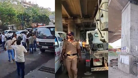 ठाण्यात मेट्रोचे काम सुरु असताना ३० फूट उंचीवरून पडून कामगाराचा मृत्यू