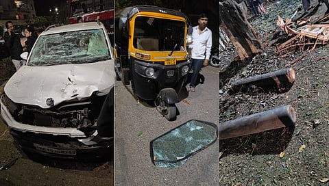 नाशिक: शांतीनिकेतन चौक परिसरात ऑक्सिजन सिलिंडरचा स्फोट