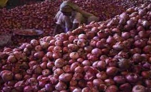 निर्यातबंदीमुळे नगरमध्ये कांदा गडगडला; शेतकरी संतप्त