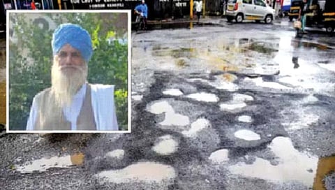 खड्ड्यातून रुग्णवाहिका जाताच ‘मृत’ व्यक्ती झाली जिवंत!