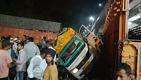 छत्रपती संभाजीनगर : ब्रेक फेल झालेल्या ट्रकने ११ वाहनांना चिरडले; एक ठार, १८ जखमी