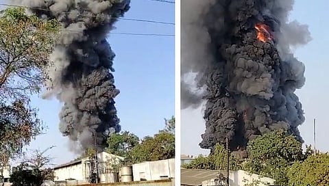 Nashik News : मुसळगाव सहकारी औद्योगिक वसाहतीत फॅक्टरीला आग, स्फोटाचे आवाज