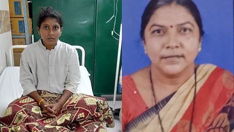 जळगाव : पूजा व आई- संगीता अशोक साेनवणे.