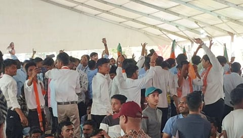 जळगाव : युवा संवाद कार्यक्रमात रामनामाचा जयघोष