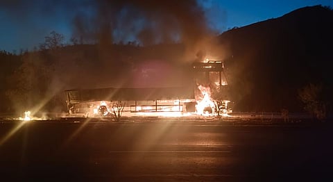 बर्निंग टँकरचा थरार